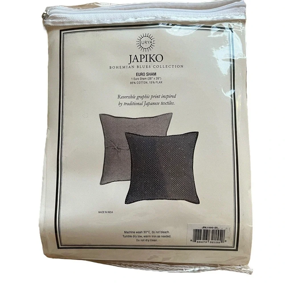 Surya Japiko‎ Euro Sham Bohemian Blues New